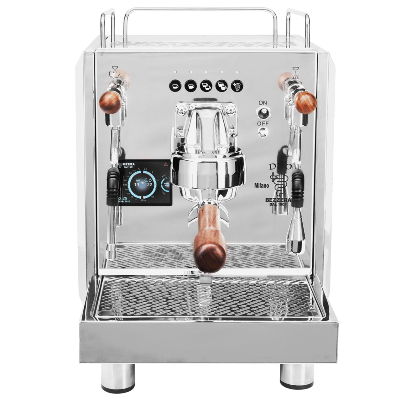 Bezzera Duo Electronic Dose Double Boiler PID 0.45/1.0 L Rotary Pump Espresso Coffee Machine